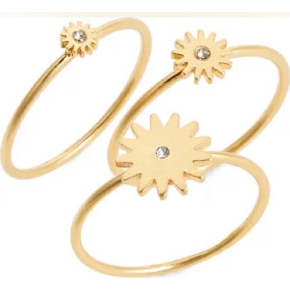 Madewell Sunbeam‎ Stacking Ring Set  Size 8